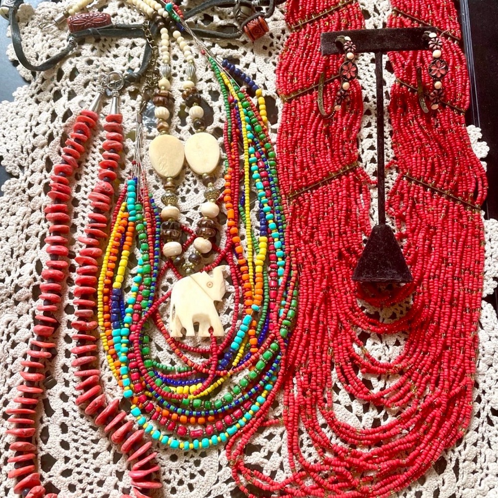 Gorgeous Sterling Turquoise Coral Assorted Precious Gem Jewelry - Picture 3 of 15